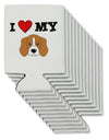 I Heart My - Cute Beagle Dog Can / Bottle Insulator Coolers by TooLoud-Can Coolie-TooLoud-12-Davson Sales