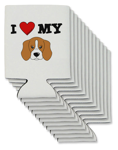 I Heart My - Cute Beagle Dog Can / Bottle Insulator Coolers by TooLoud-Can Coolie-TooLoud-12-Davson Sales