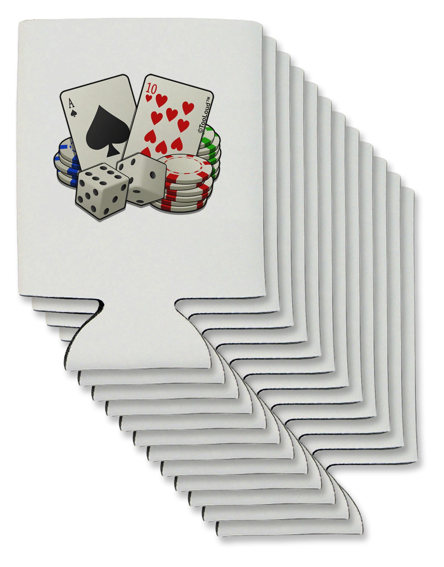Gambling Weapons Can / Bottle Insulator Coolers-Can Coolie-TooLoud-12-Davson Sales