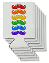 Colorful Rainbow Mustaches Can / Bottle Insulator Coolers-Can Coolie-TooLoud-6 Pieces-Davson Sales