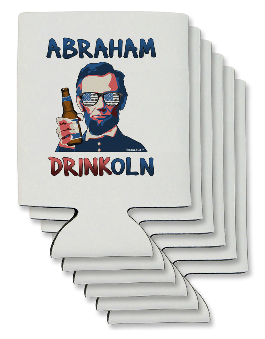 Abraham Drinkoln with Text Can / Bottle Insulator Coolers-Can Coolie-TooLoud-1-Davson Sales