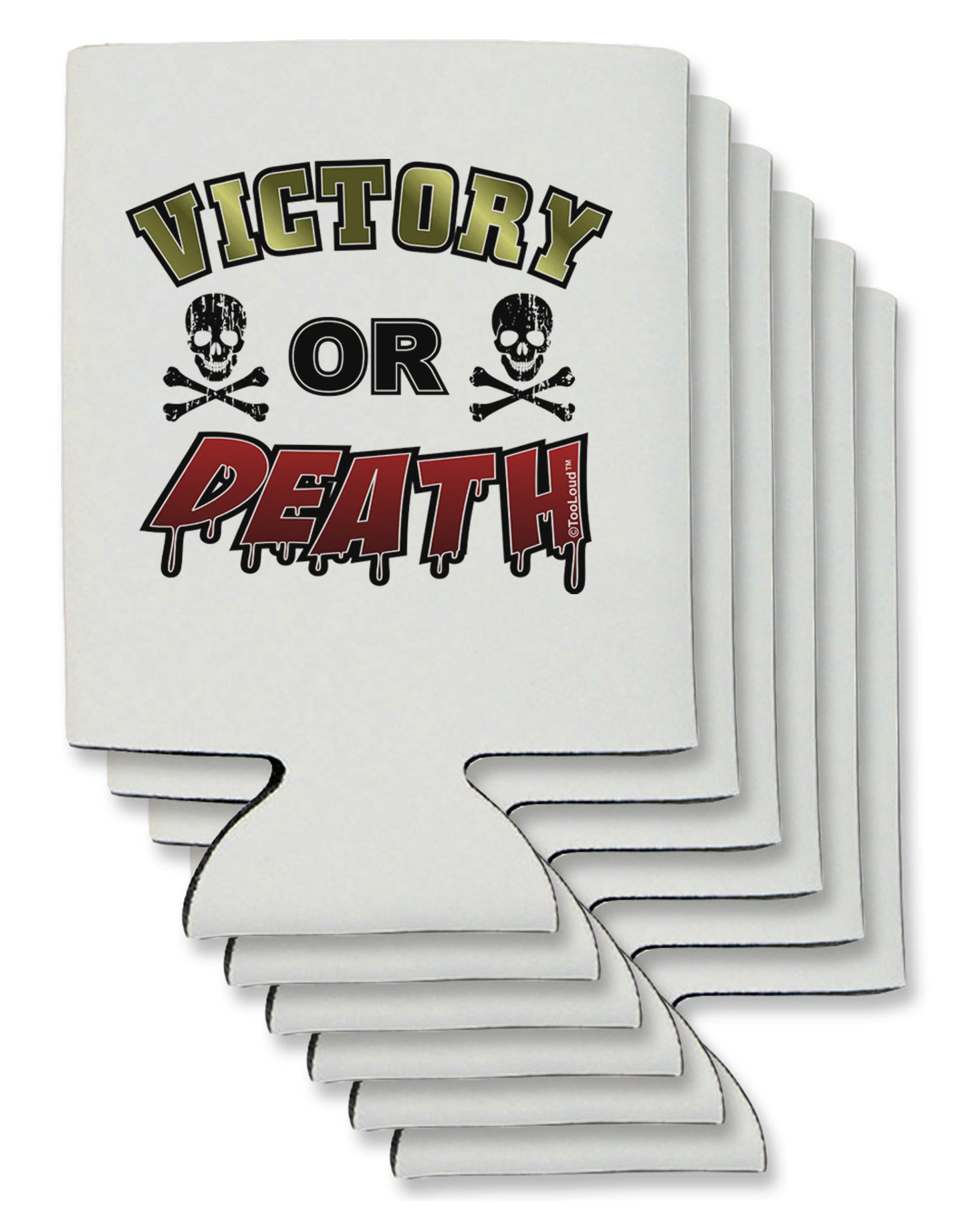 Victory Or Death Can / Bottle Insulator Coolers-Can Coolie-TooLoud-6-Davson Sales