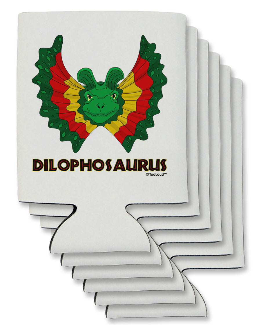 Dilophosaurus Design - Color - Text Can / Bottle Insulator Coolers by TooLoud-Can Coolie-TooLoud-1-Davson Sales