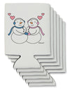 Cute Snowman and Snowwoman Couple Can / Bottle Insulator Coolers by TooLoud-Can Coolie-TooLoud-6-Davson Sales