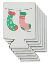 Cute Mr and Mr Christmas Couple Stockings Can / Bottle Insulator Coolers by TooLoud-Can Coolie-TooLoud-6-Davson Sales