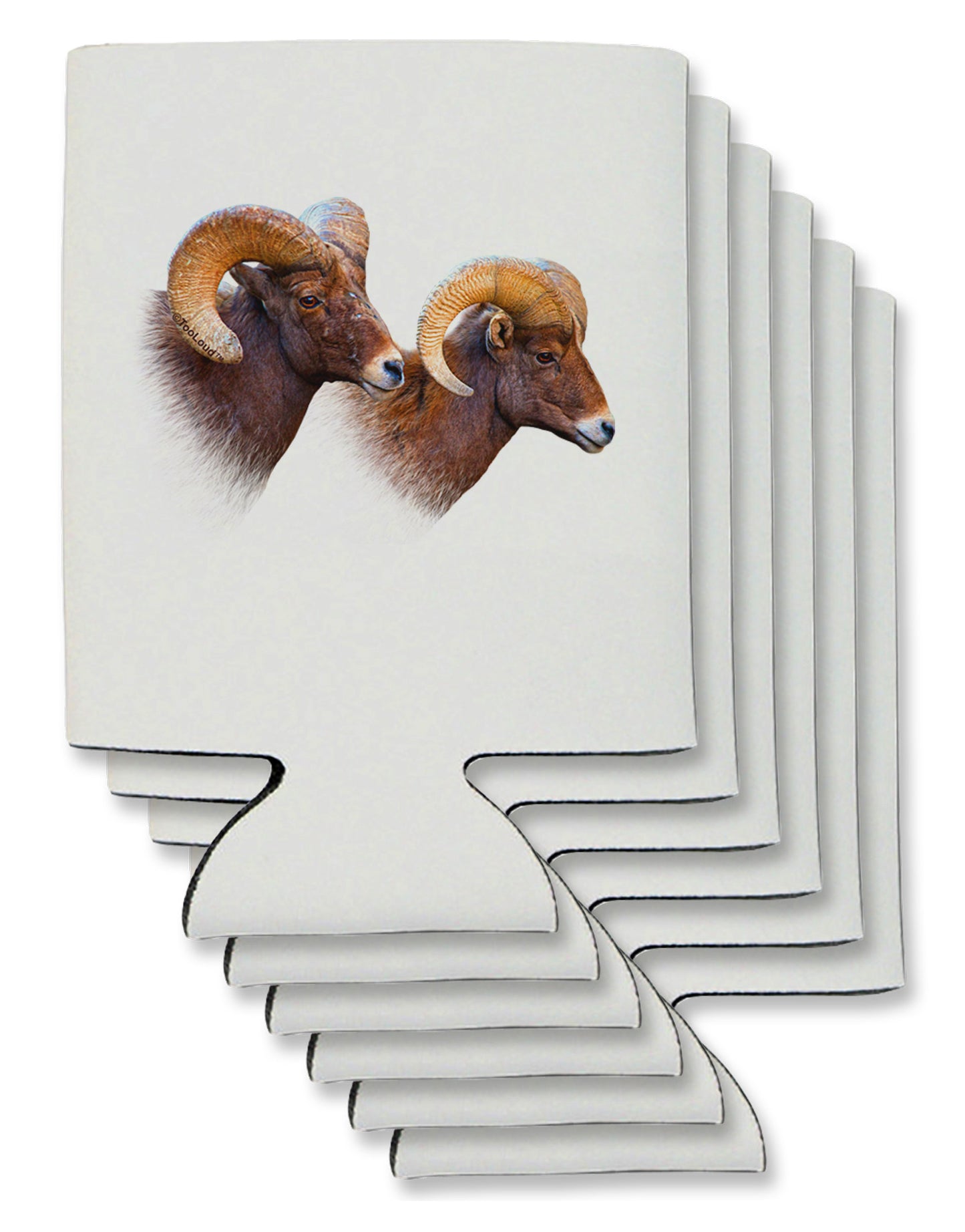 TooLoud Two Majestic Bighorn Rams Can / Bottle Insulator Coolers-Can Coolie-TooLoud-6-Davson Sales