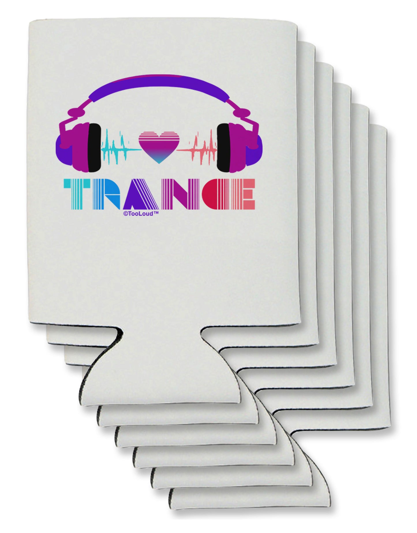 Heart Trance Can / Bottle Insulator Coolers-Can Coolie-TooLoud-6-Davson Sales