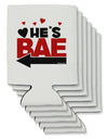 He's BAE - Left Arrow Can / Bottle Insulator Coolers-Can Coolie-TooLoud-6-Davson Sales