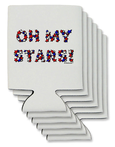 Oh My Stars Patriotic Design Can / Bottle Insulator Coolers by TooLoud-Can Coolie-TooLoud-6-Davson Sales