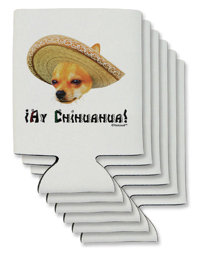 Chihuahua Dog with Sombrero - Ay Chihuahua Can / Bottle Insulator Coolers by TooLoud-Can Coolie-TooLoud-6-Davson Sales