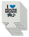 I Love House Blue Can / Bottle Insulator Coolers-Can Coolie-TooLoud-6-Davson Sales