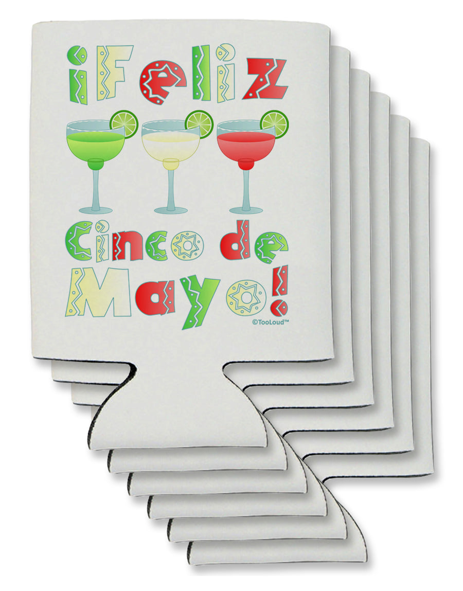 Margaritas - Mexican Flag Colors - Feliz Cinco de Mayo Can / Bottle Insulator Coolers by TooLoud-Can Coolie-TooLoud-1-Davson Sales