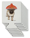 Pug Dog with Pink Sombrero Can / Bottle Insulator Coolers by TooLoud-Can Coolie-TooLoud-6-Davson Sales