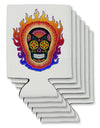 Sacred Calavera Day of the Dead Sugar Skull Can / Bottle Insulator Coolers-Can Coolie-TooLoud-6 Pieces-Davson Sales