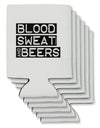 Blood Sweat and Beers Design Can / Bottle Insulator Coolers by TooLoud-Can Coolie-TooLoud-6-Davson Sales