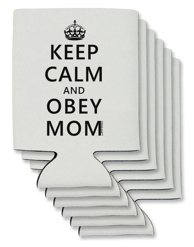 Keep Calm and Obey Mom Can / Bottle Insulator Coolers-Can Coolie-TooLoud-6 Pieces-Davson Sales