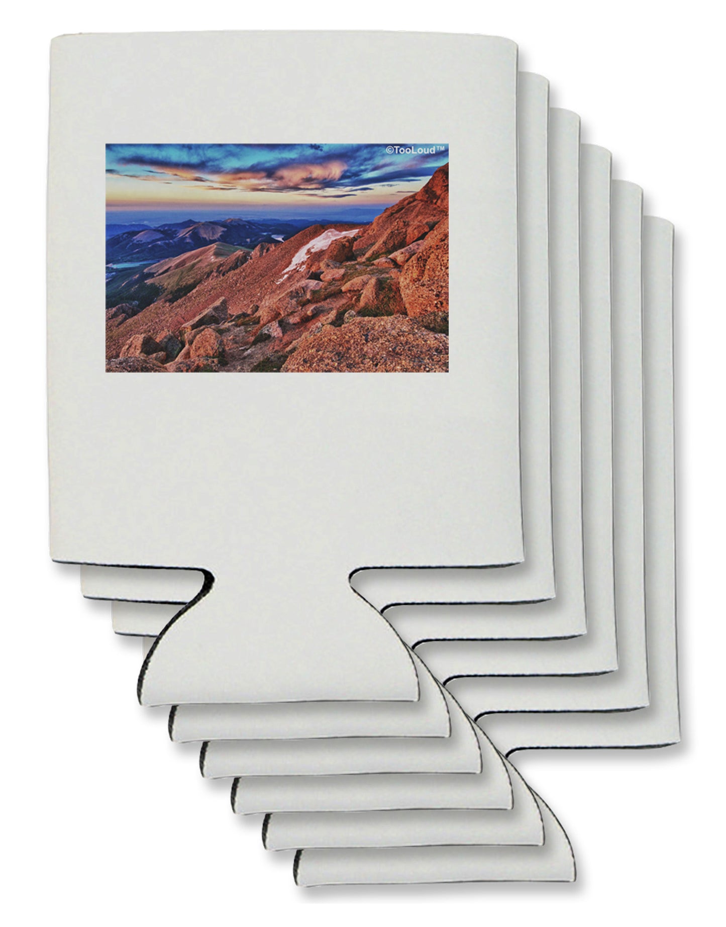 Colorado Mtn Sunset Can / Bottle Insulator Coolers-Can Coolie-TooLoud-6-Davson Sales