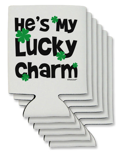 He's My Lucky Charm - Matching Couples Design Can / Bottle Insulator Coolers by TooLoud-Can Coolie-TooLoud-6-Davson Sales