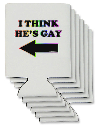 I Think He's Gay Left Can / Bottle Insulator Coolers by TooLoud-Can Coolie-TooLoud-6-Davson Sales