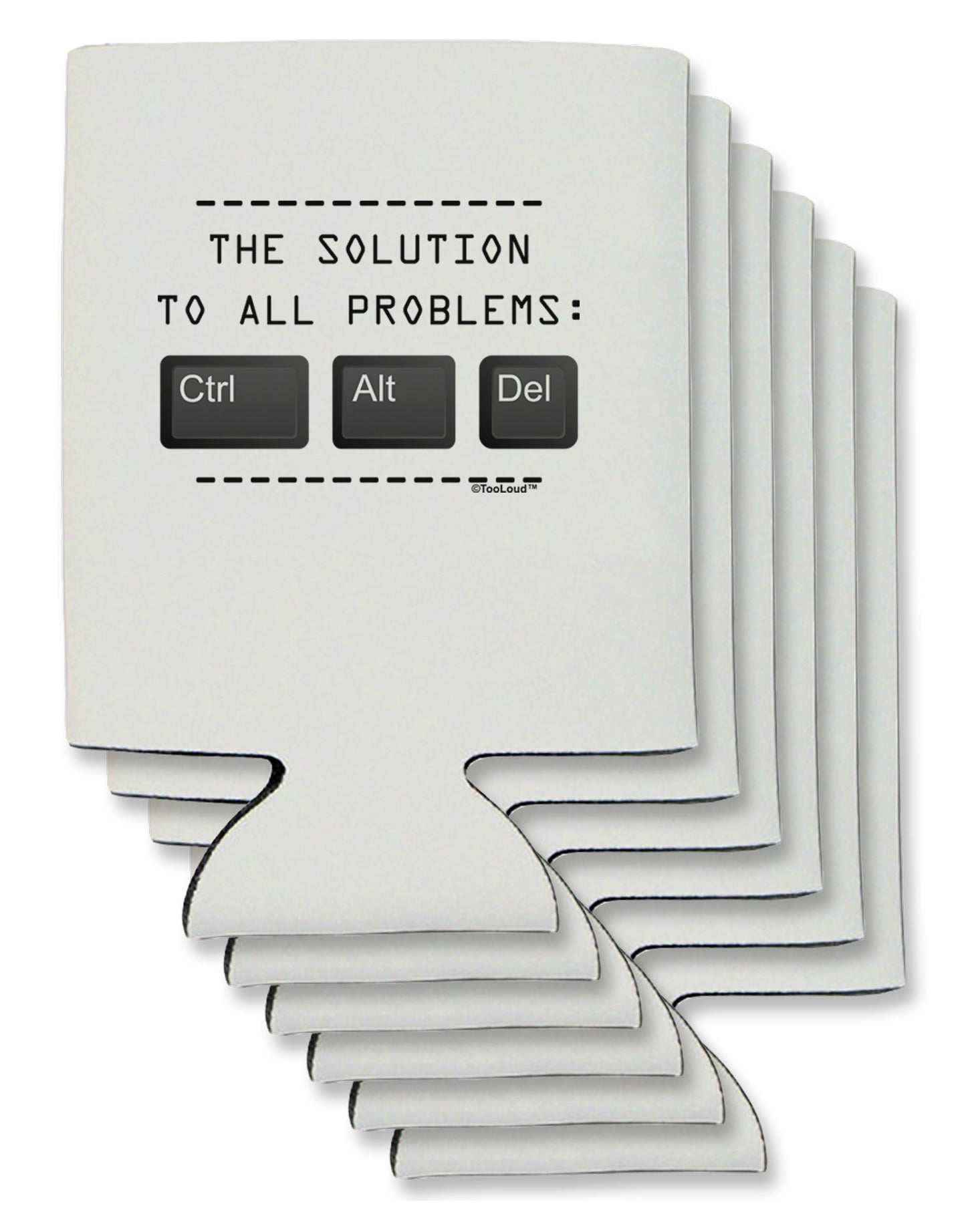 The Solution - Ctrl Alt Del Can / Bottle Insulator Coolers-Can Coolie-TooLoud-6-Davson Sales