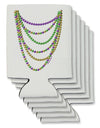 Mardi Gras Beads Necklaces Can / Bottle Insulator Coolers-Can Coolie-TooLoud-6 Pieces-Davson Sales