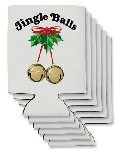 Jingle Balls with Text Can / Bottle Insulator Coolers-Can Coolie-TooLoud-6 Pieces-Davson Sales