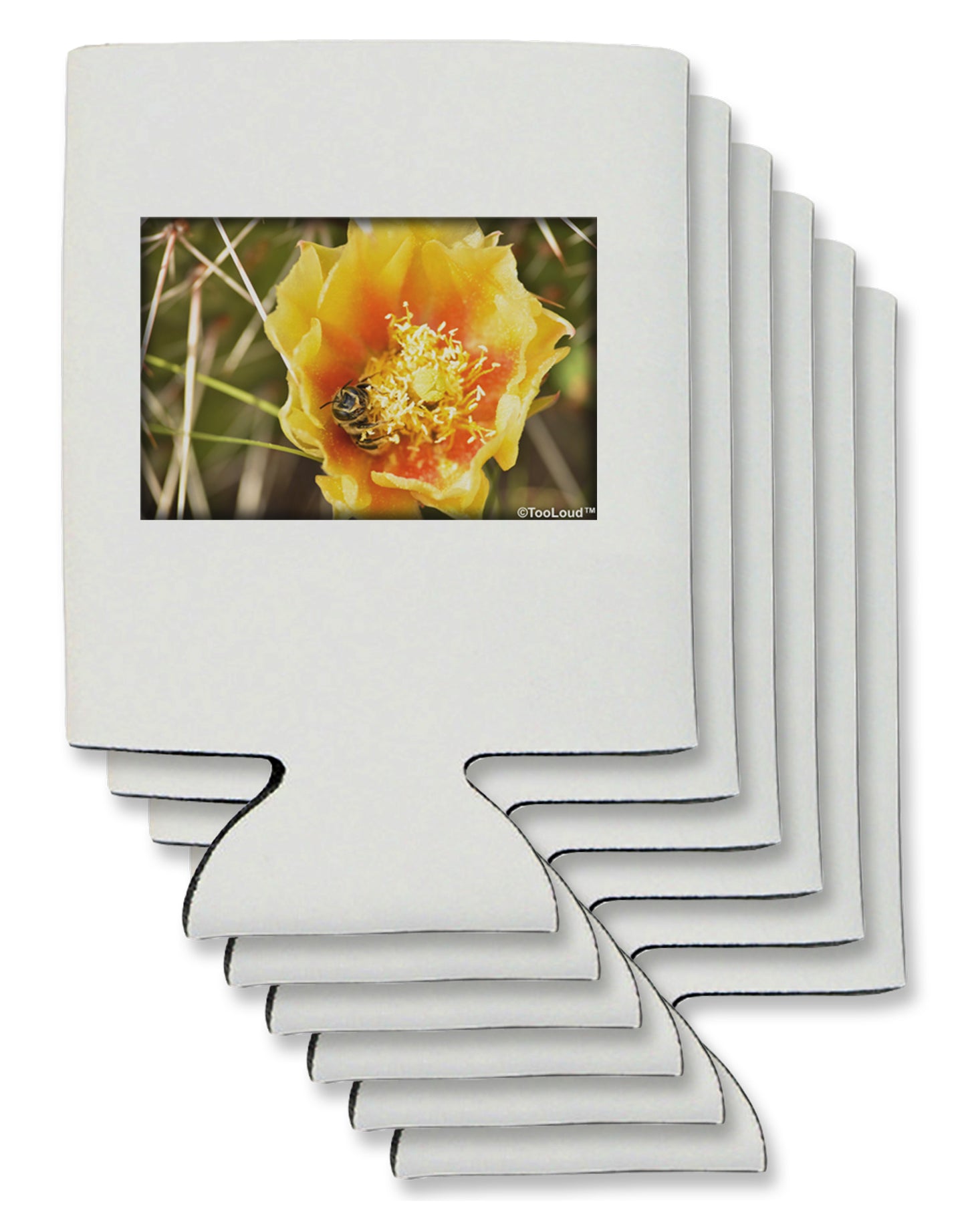 Bee Cactus Can / Bottle Insulator Coolers-Can Coolie-TooLoud-6-Davson Sales