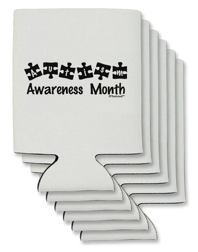 Autism Awareness Month - Puzzle Pieces Can / Bottle Insulator Coolers by TooLoud-Can Coolie-TooLoud-6-Davson Sales