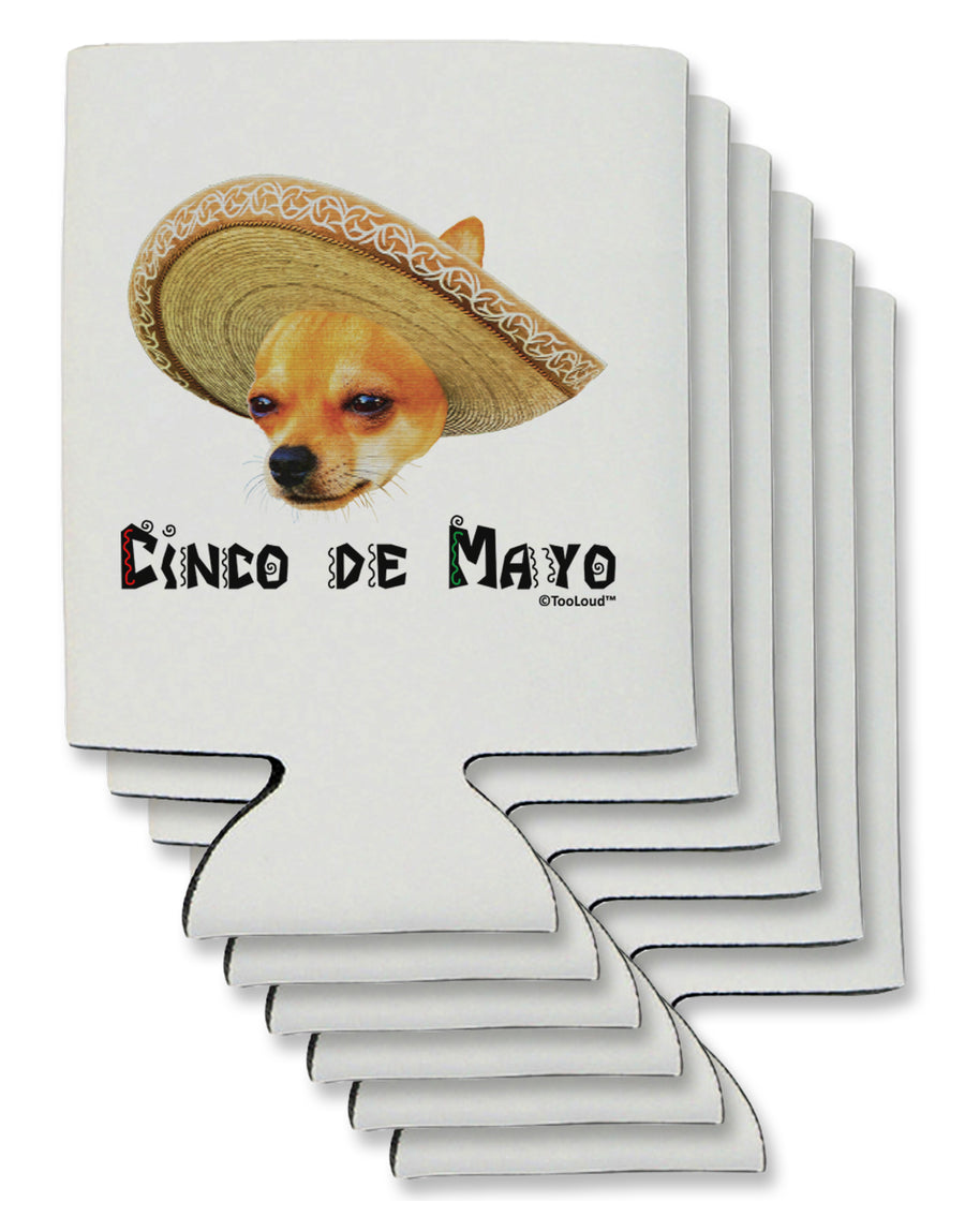 Chihuahua Dog with Sombrero - Cinco de Mayo Can / Bottle Insulator Coolers by TooLoud-Can Coolie-TooLoud-1-Davson Sales