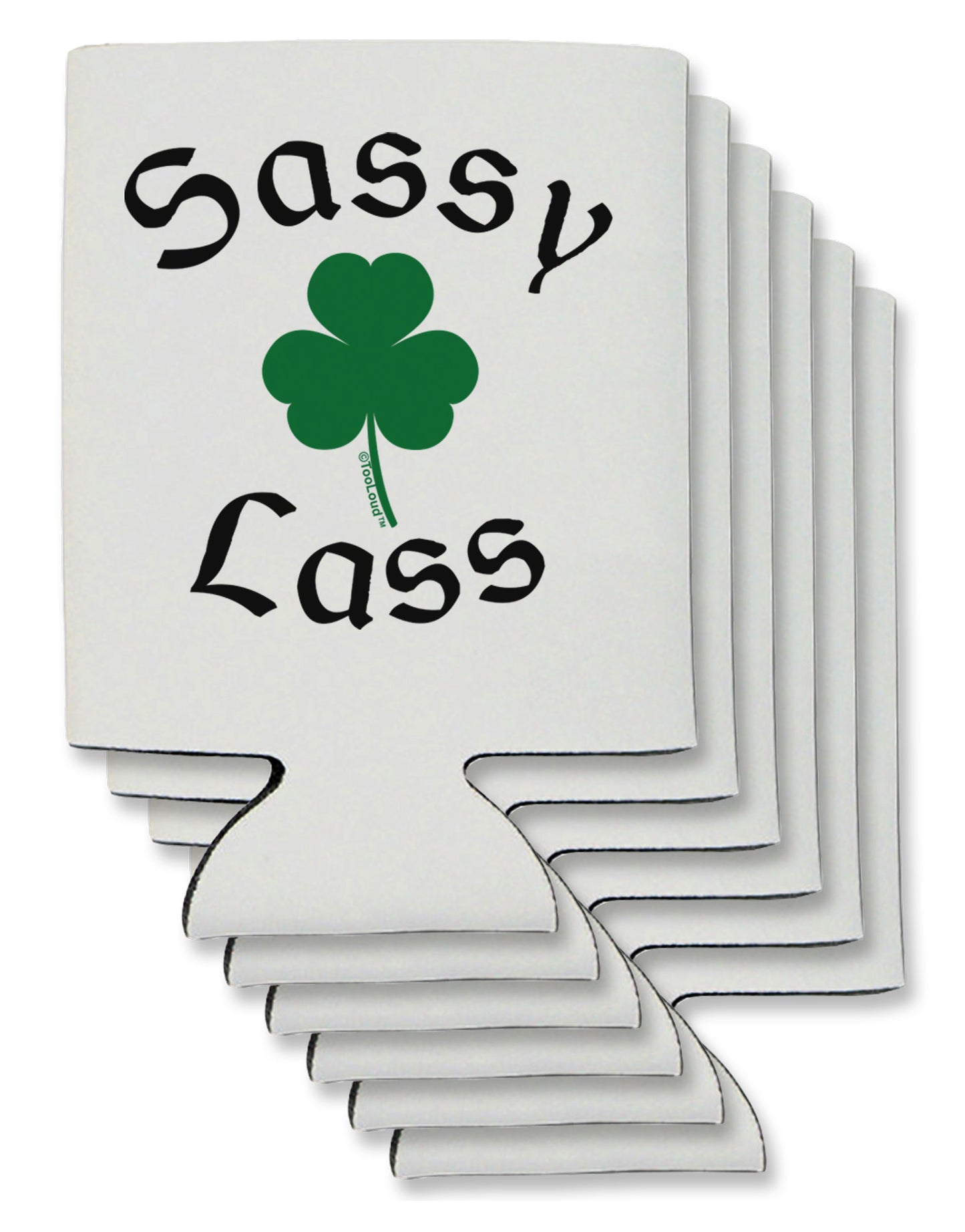 Sassy Lass St Patricks Day Can / Bottle Insulator Coolers-Can Coolie-TooLoud-6-Davson Sales