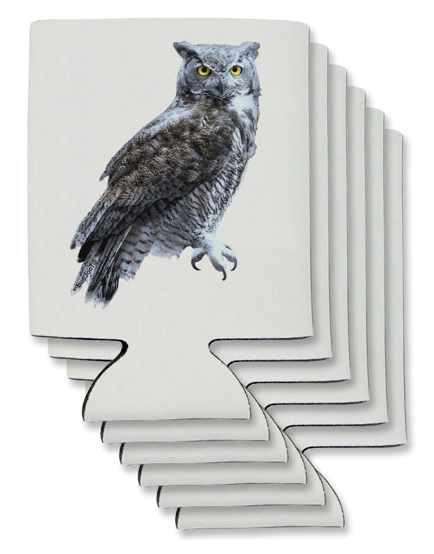 Great Horned Owl Photo Can / Bottle Insulator Coolers-Can Coolie-TooLoud-6-Davson Sales