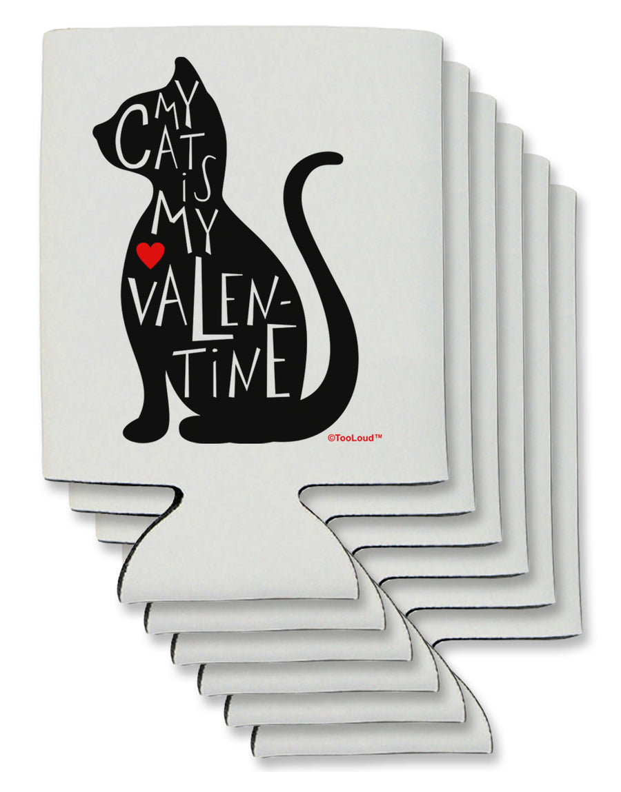 My Cat Is My Valentine Can / Bottle Insulator Coolers by TooLoud-Can Coolie-TooLoud-1-Davson Sales