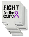 Fight for the Cure - Purple Ribbon Alzheimers Disease Can / Bottle Insulator Coolers-Can Coolie-TooLoud-6-Davson Sales