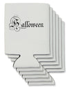 Halloween Script Text Can / Bottle Insulator Coolers-Can Coolie-TooLoud-6 Pieces-Davson Sales