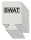 SWAT Team Logo - Text Can / Bottle Insulator Coolers by TooLoud-Can Coolie-TooLoud-6-Davson Sales