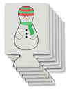 Cute Snowman Matryoshka Nesting Doll - Christmas Can / Bottle Insulator Coolers-Can Coolie-TooLoud-6 Pieces-Davson Sales