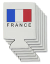 French Flag - France Text Can / Bottle Insulator Coolers by TooLoud-Can Coolie-TooLoud-6-Davson Sales