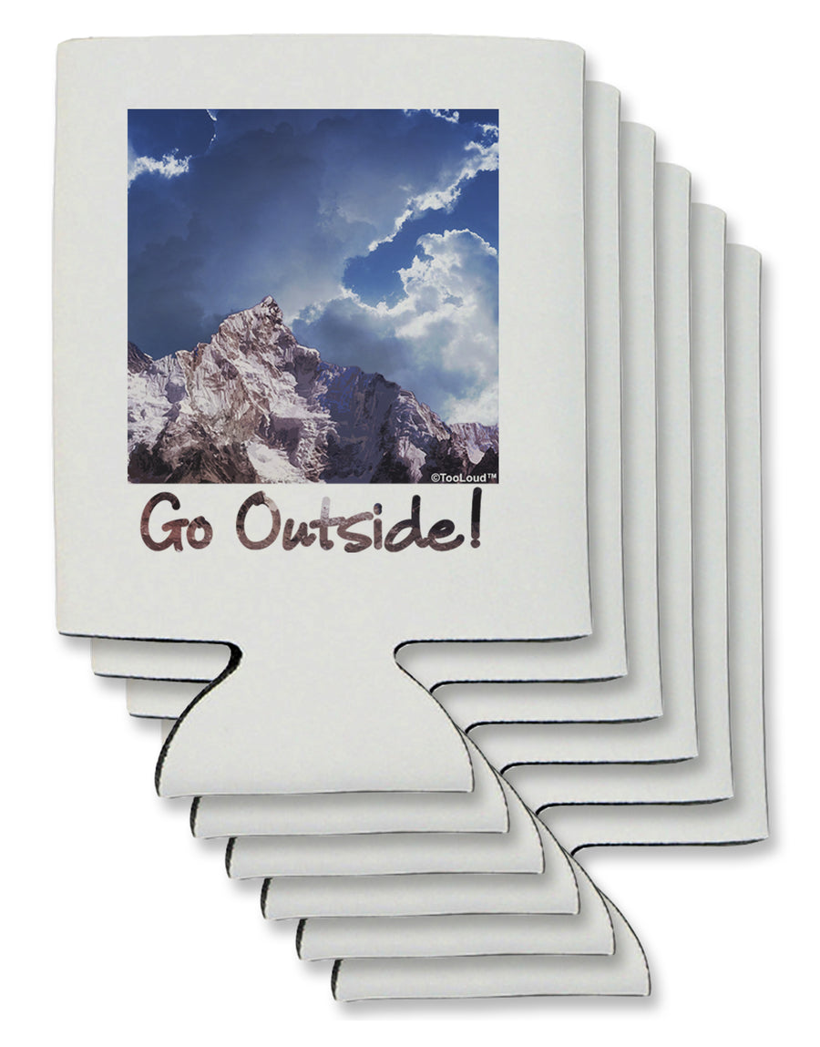 Go Outside Mountain Can / Bottle Insulator Coolers by TooLoud-Can Coolie-TooLoud-1-Davson Sales