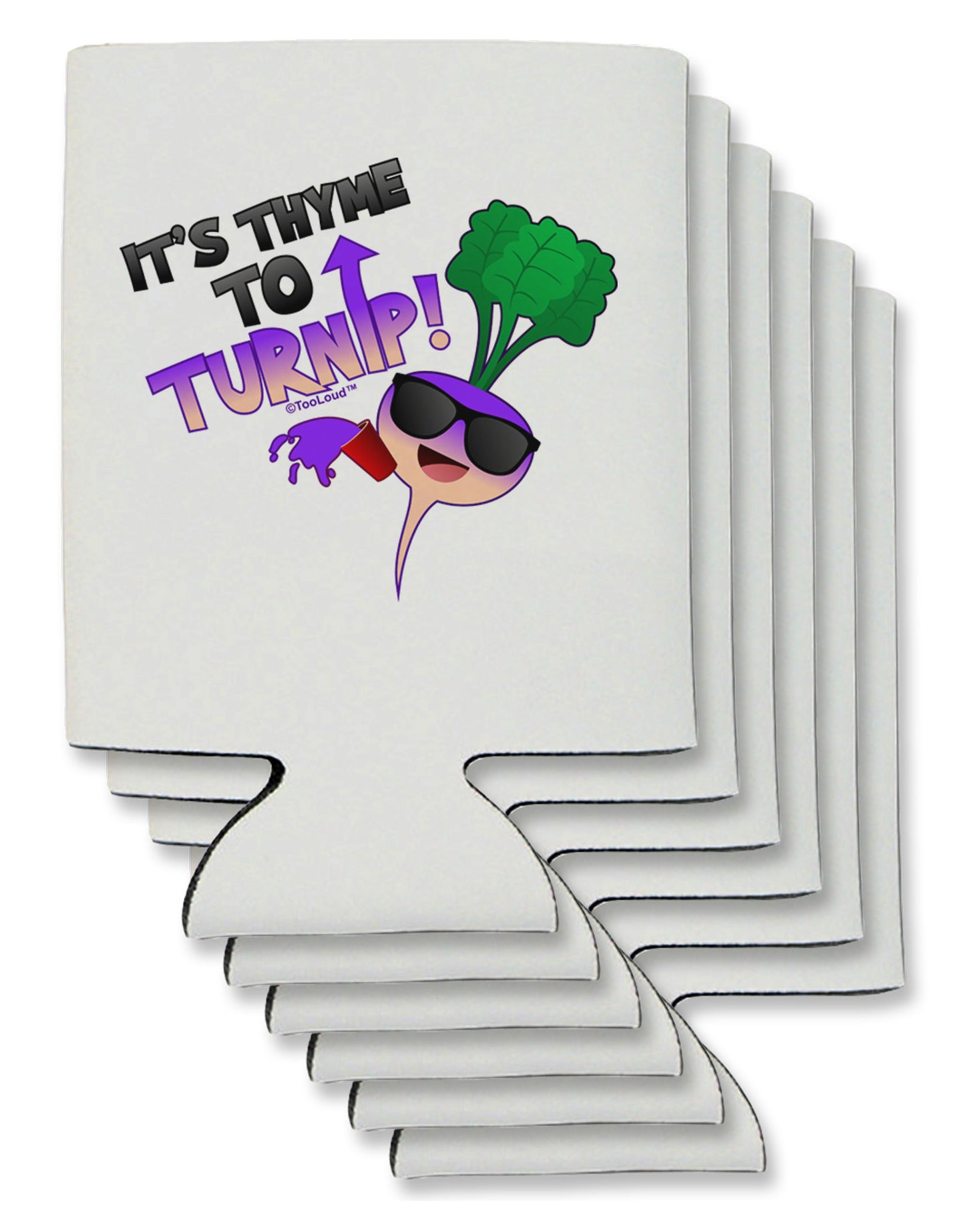 It's Thyme To Turnip Can / Bottle Insulator Coolers-Can Coolie-TooLoud-6-Davson Sales
