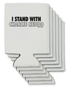 I Stand With Charlie Can / Bottle Insulator Coolers by TooLoud-Can Coolie-TooLoud-6-Davson Sales