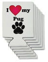 I Heart My Pug Can / Bottle Insulator Coolers by TooLoud-Can Coolie-TooLoud-6-Davson Sales