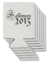 Halloween Current Year Script Text Can / Bottle Insulator Coolers-Can Coolie-TooLoud-6 Pieces-Davson Sales