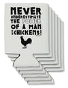 A Man With Chickens Can / Bottle Insulator Coolers by TooLoud-Can Coolie-TooLoud-6-Davson Sales