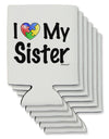 I Heart My Sister - Autism Awareness Can / Bottle Insulator Coolers by TooLoud-Can Coolie-TooLoud-6-Davson Sales