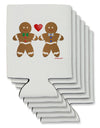 Gingerbread Man Couple Can / Bottle Insulator Coolers by TooLoud-Can Coolie-TooLoud-6-Davson Sales