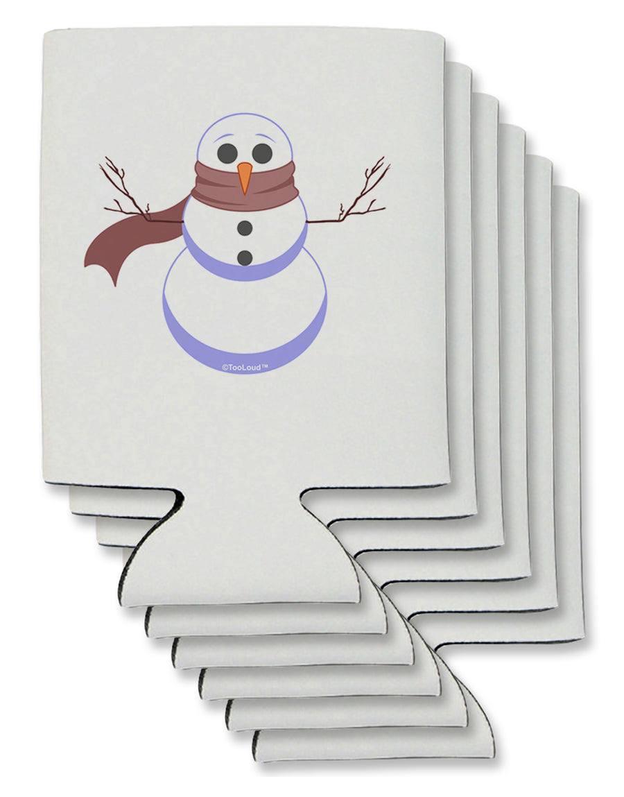 Snowman with Scarf Design Can / Bottle Insulator Coolers-Can Coolie-TooLoud-1-Davson Sales