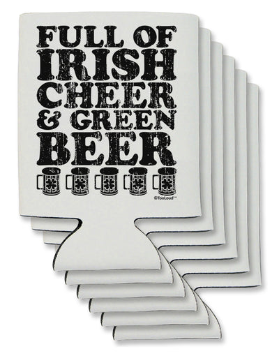 Full of Irish Cheer and Green Beer Can / Bottle Insulator Coolers by TooLoud-Can Coolie-TooLoud-6-Davson Sales