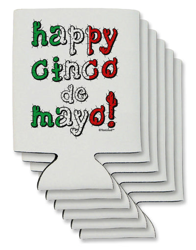 Happy Cinco de Mayo - Cactus Design Can / Bottle Insulator Coolers by TooLoud-Can Coolie-TooLoud-6-Davson Sales