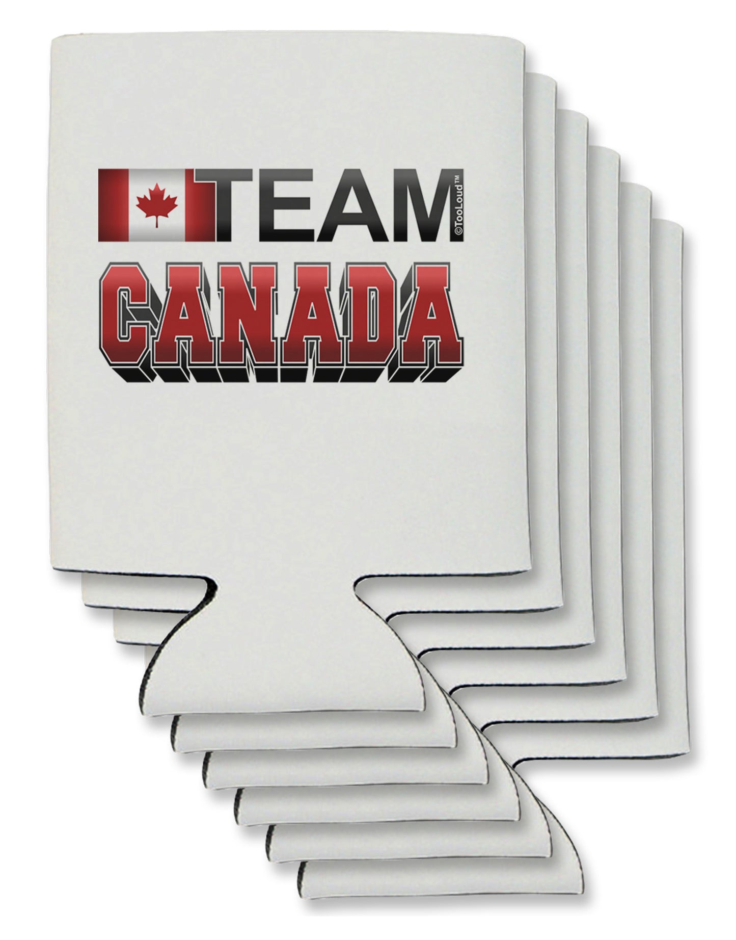 Sporty Team Canada Can / Bottle Insulator Coolers-Can Coolie-TooLoud-6-Davson Sales