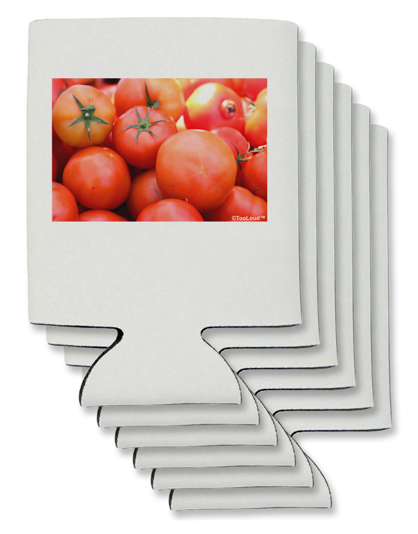 Buy Local Produce Tomatoes Can / Bottle Insulator Coolers-Can Coolie-TooLoud-6 Pieces-Davson Sales